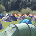 tents in a field