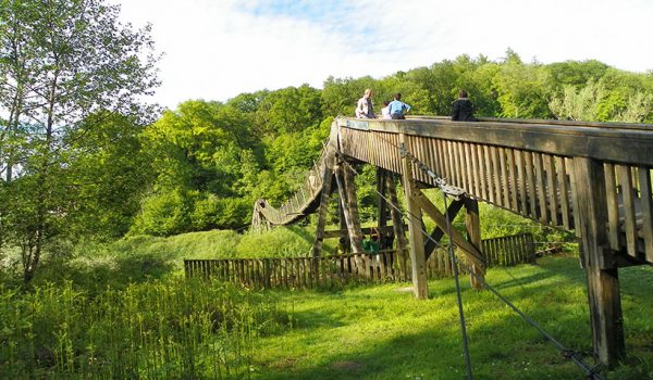 Biblins bridge at Biblins campsite