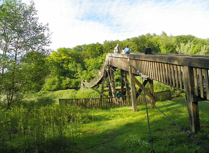 Biblins bridge at Biblins campsite