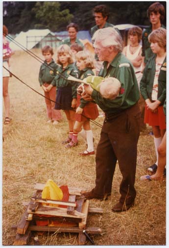 Badger conducts a christening ceremony 1960s