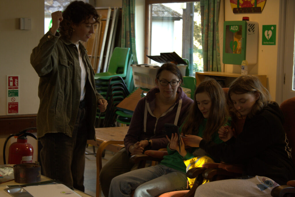 The group shares their photos with Ellie Ramsden