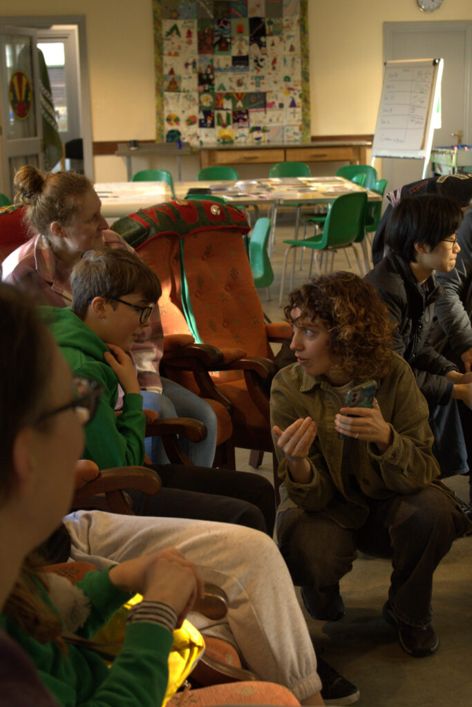 Ellie working with our 100 Objects team