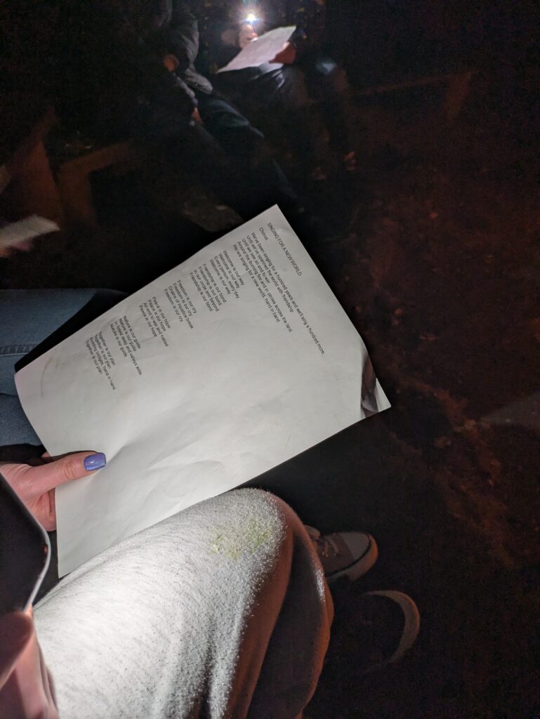 Learning the words to our new 100 Years song