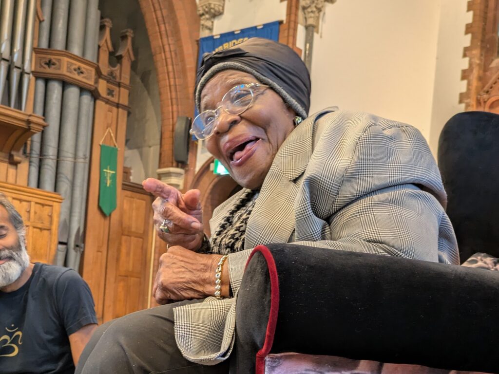 Mrs. McGhie-Belgrave MBE at Woodcraft Folk Birmingham