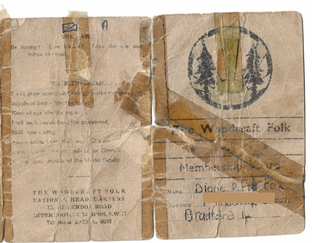 Elfin membership card from 1966