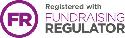 The Fundraising Badge, the logo that says, ‘registered with Fundraising Regulator’